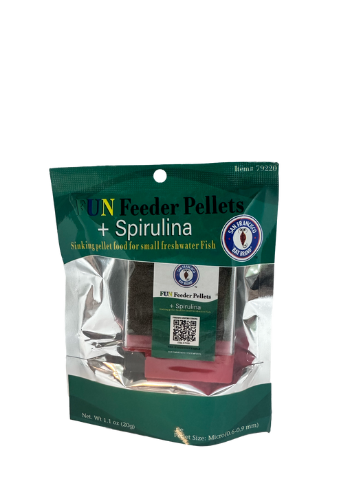 San Francisco Bay Brand Feeder Pellet Plus Spirulina Mini Pellets 1.1oz