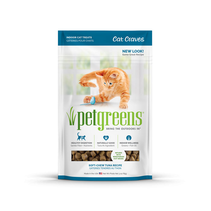 Pet Greens Cat Craves Semi-Moist Soft Cat Treats Tuna 3oz - Image 2