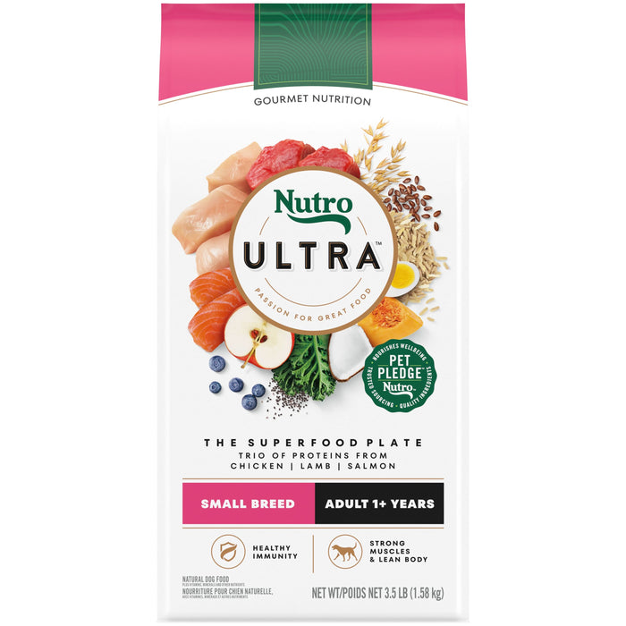 Nutro Products Ultra Small Breed Adult Dry Dog Food Superfood Plate 3.5lb