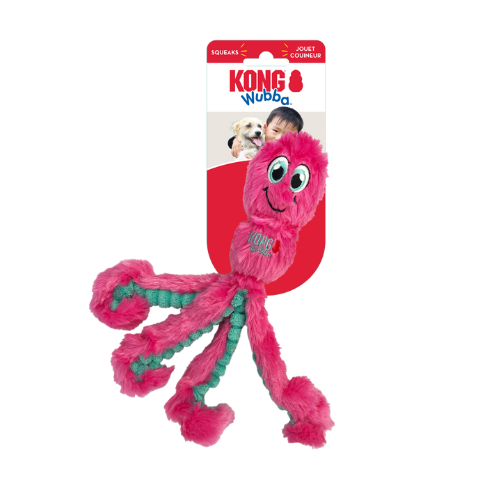 KONG Wubba Octopus Dog Toy Assorted SM - Image 2