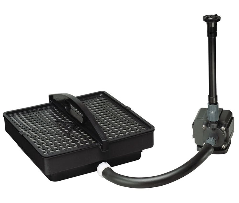 Danner Garden Pond 1500 Filter & Pump Kit Black 500 GPH