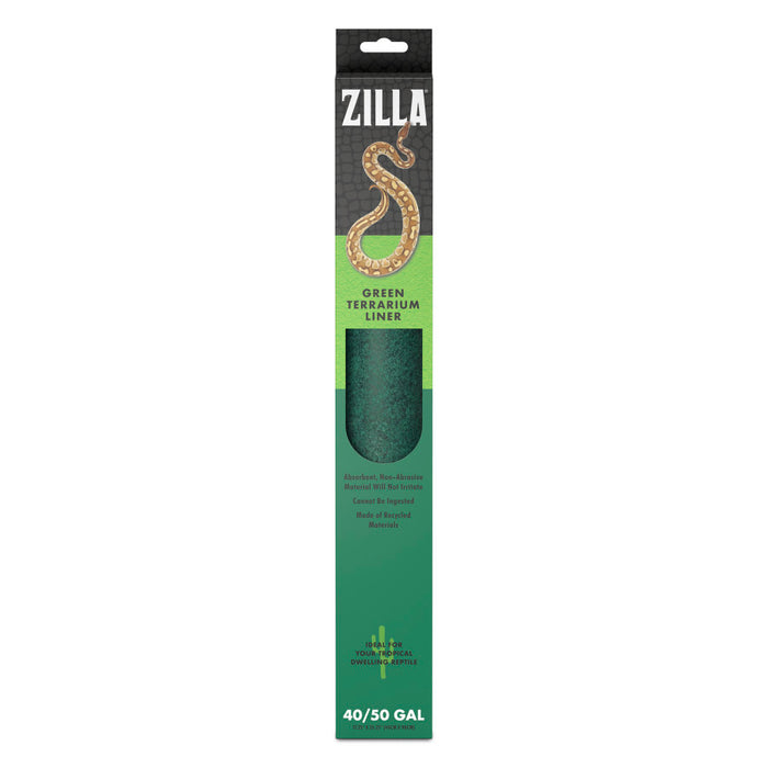 Zilla Reptile Terrarium Liner Green 30BR/40BR/50/65 Gallon