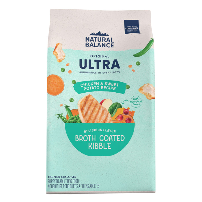 Natural Balance Pet Foods Original Ultra Broth Coated Dry Dog Food Chicken & Sweet Potato 4lb
