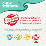 Nylabone Power Chew Love Our Oceans Infinity Braid Bone Dog Chew Toy Bully Stick Medium (1 Count)