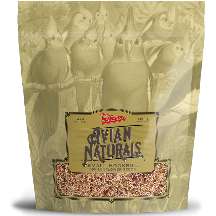Volkman Seed Company Avian Naturals No Sunflower Small Hookbill Bird Food 4lb