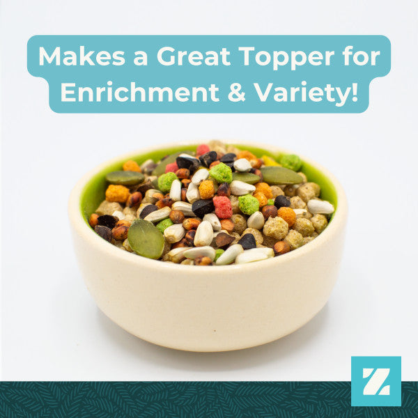 ZuPreem Sensible Seed Bird Food for Medium Birds - Lovebirds, Quakers, Small Conures, Cockatiels 2lb