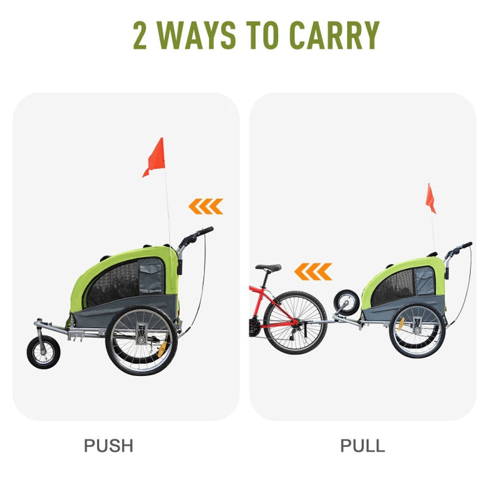 Furr Baby Gifts Pet Dog Bicycle Trailer Jogger with Suspension