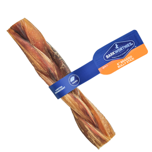 Barkworthies Naturally Scented Braided Bully Stick 6 Inches 30 Count - Image 2