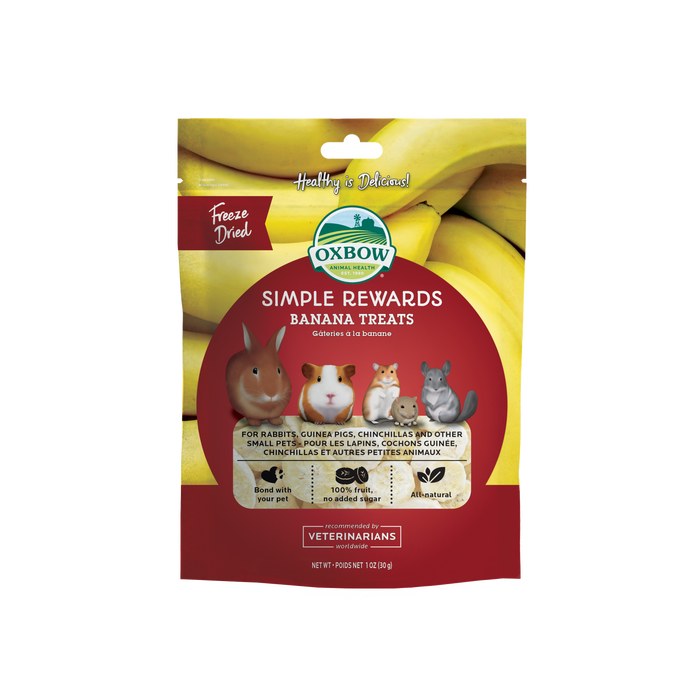 Oxbow Animal Health Simple Rewards Freeze Dried Banana Small Animal Treats 1oz