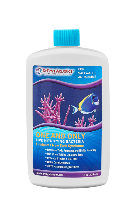Dr. Tim's Aquatics One & Only Live Nitrifying Bacteria for Saltwater Aquariums 16 fl. oz