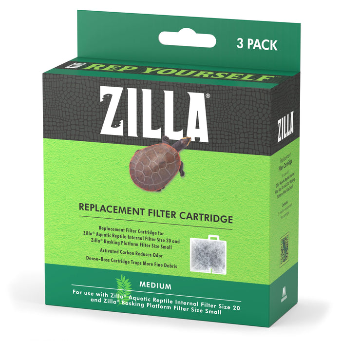 Zilla Replacement Filter Cartridges Medium, 3 Pack