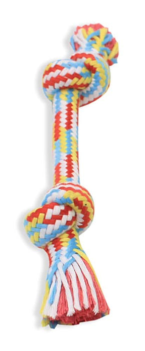 Mammoth Pet Products Braidys Rope Bone Dog Toy Assorted 9in SM