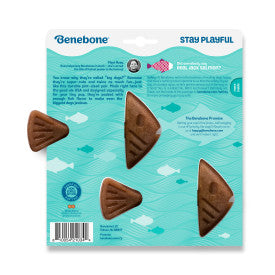 Benebone 2-Pack Fishbone Dog Chew Toy Salmon XS|40PK
