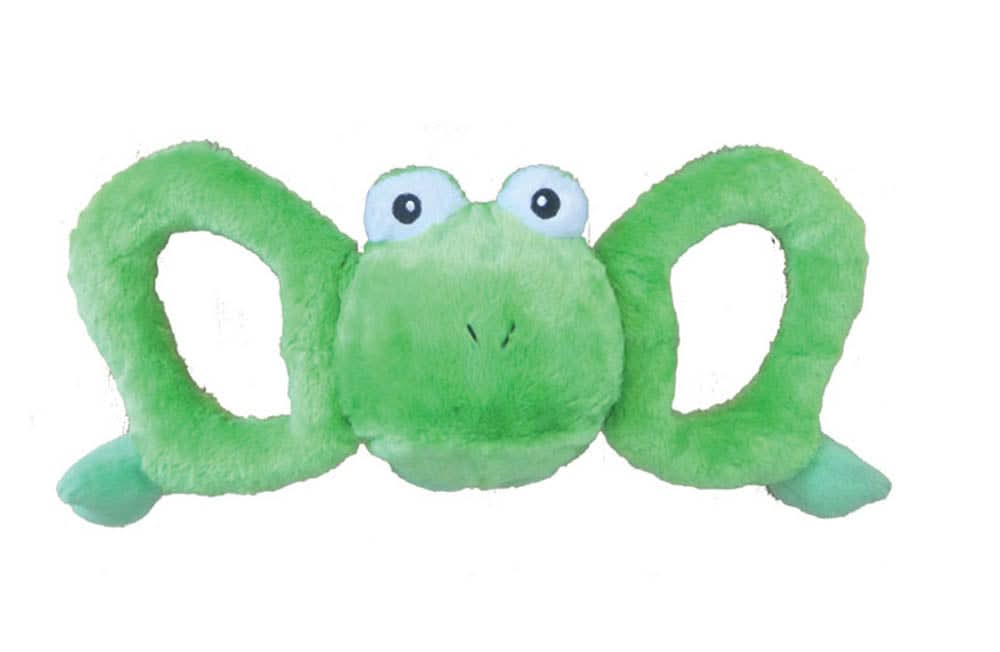 Jolly Pet Tug-a-Mals Frog Dog Toy Green XL 6in