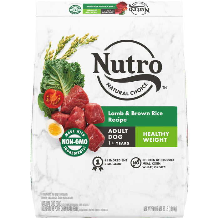 Nutro Products Natural Choice Healthy Weight Adult Dry Dog Food Lamb & Brown Rice 30lb