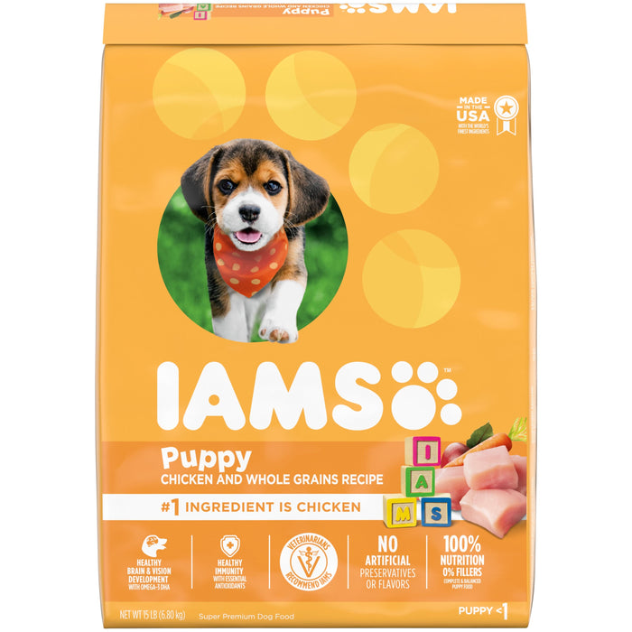IAMS Smart Puppy Dry Dog Food Real Chicken 15lb