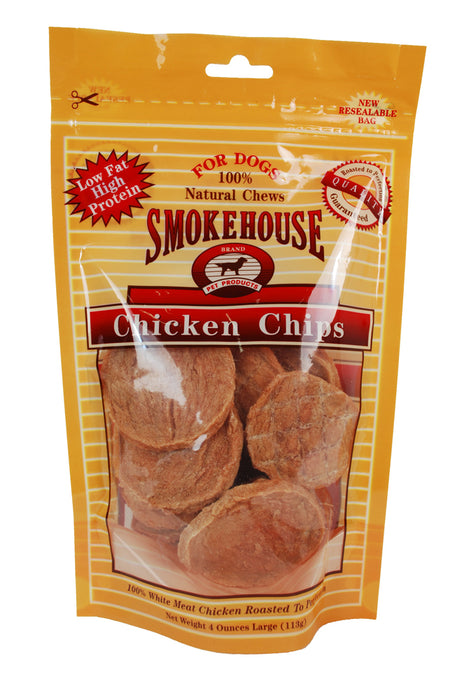 Smokehouse Chicken Chips Dog Treat LG 4oz