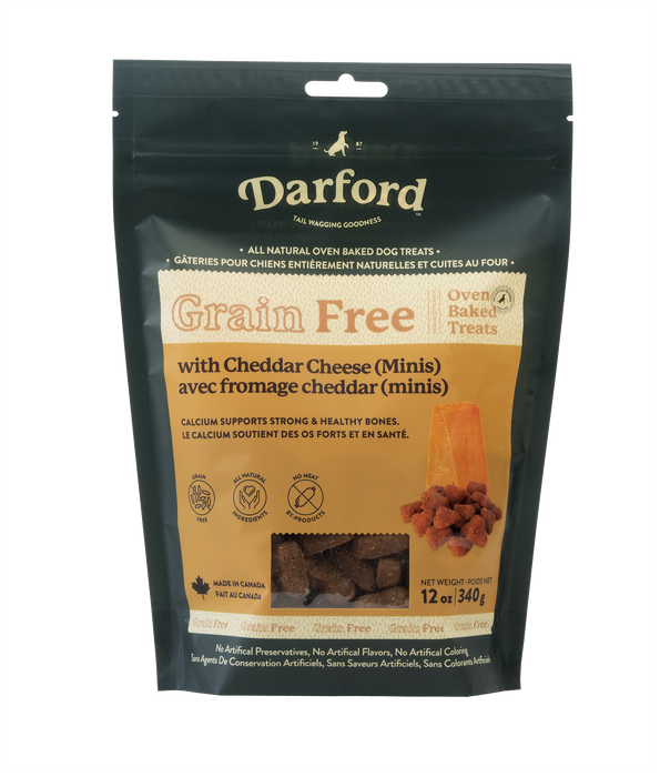 Darford Grain Free Dog Biscuits Cheddar Cheese Recipe Mini 12 oz
