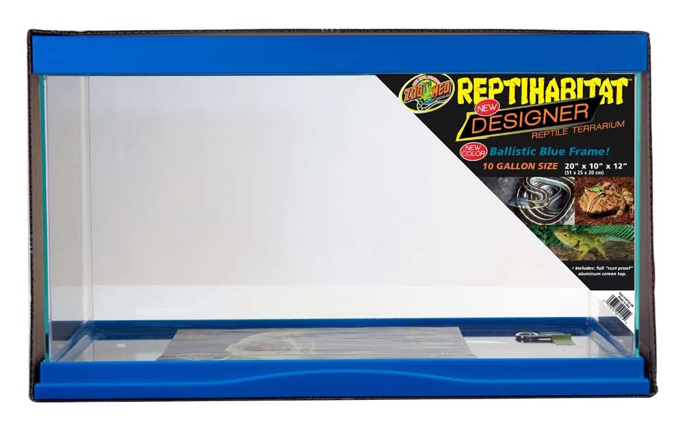 Zoo Med ReptiHabitat Designer Terrarium Ballistic Blue 10 gal