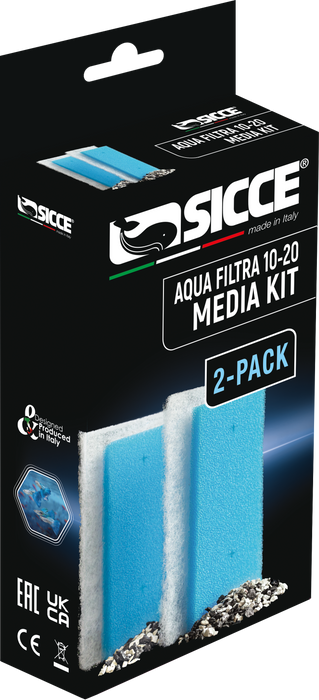 Sicce Aqua Filtra Media Kit 10-20gal 2pk - Image 2