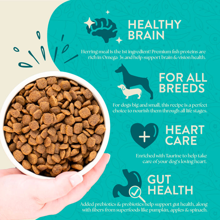 Earthborn Holistic Coastal Catch Grain-Free Dry Dog Food Herring Meal & Vegetables 25lb