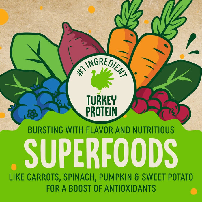 Earthborn Holistic EarthBites Crunchy Dog Treats Turkey & Pumpkin 10oz