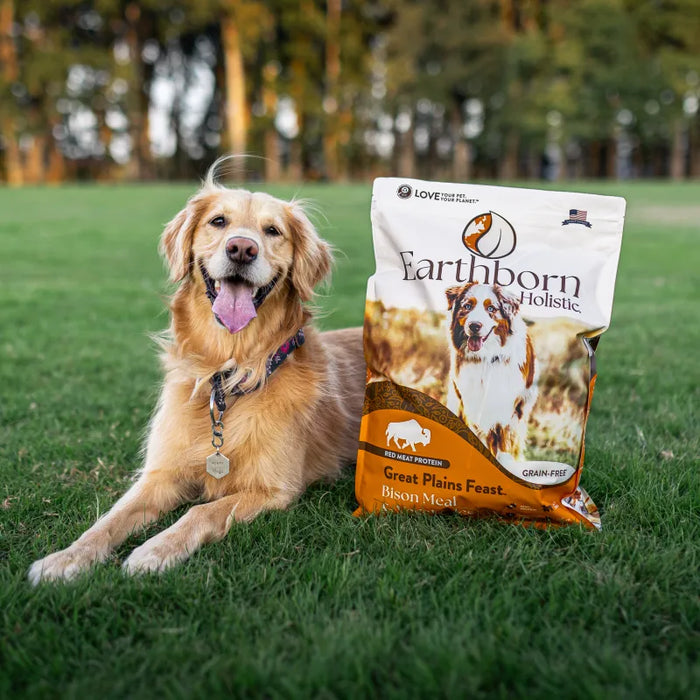 Earthborn Holistic Great Plains Feast Grain-Free Dry Dog Food Bison Meal & Vegetables 4lb