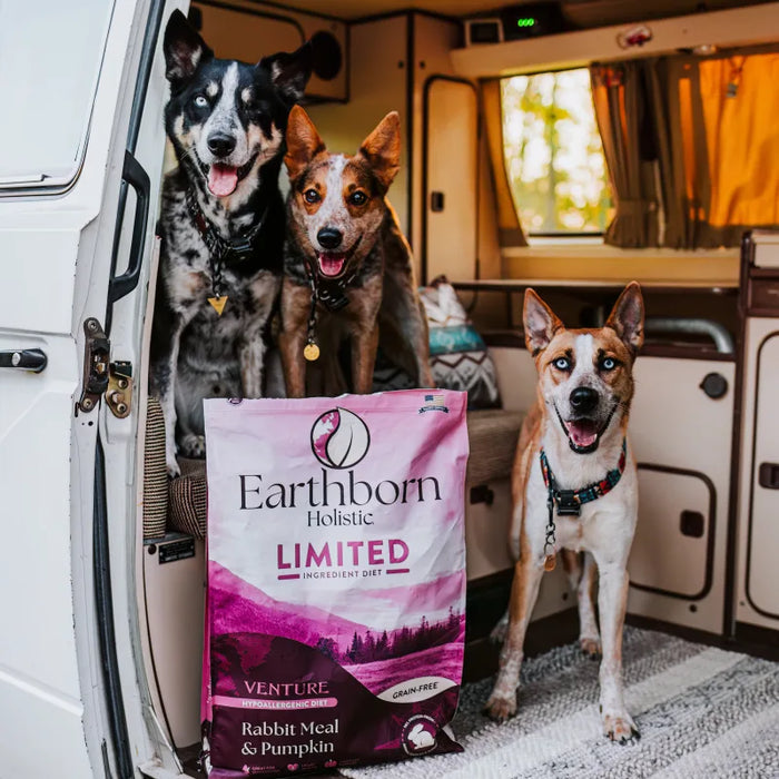 Earthborn Holistic Venture Limited Ingredient Diet Grain-Free Dry Dog Food Rabbit Meal & Pumpkin 25lb