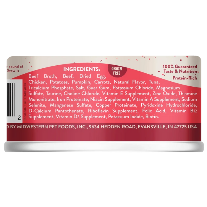 Earthborn Holistic Grain Free RanchHouse Stew Beef Wet Cat Food 5.5oz 24pk