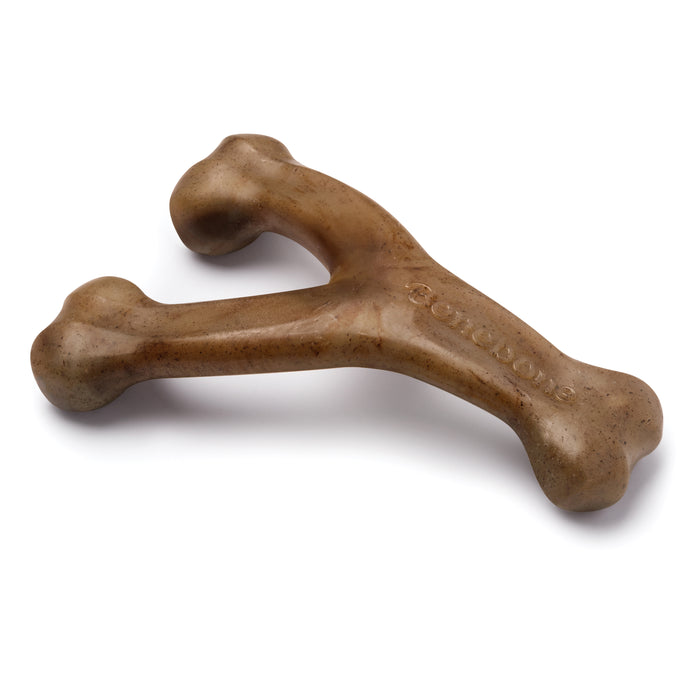 Benebone Wishbone Durable Dog Chew Toy Bacon MD
