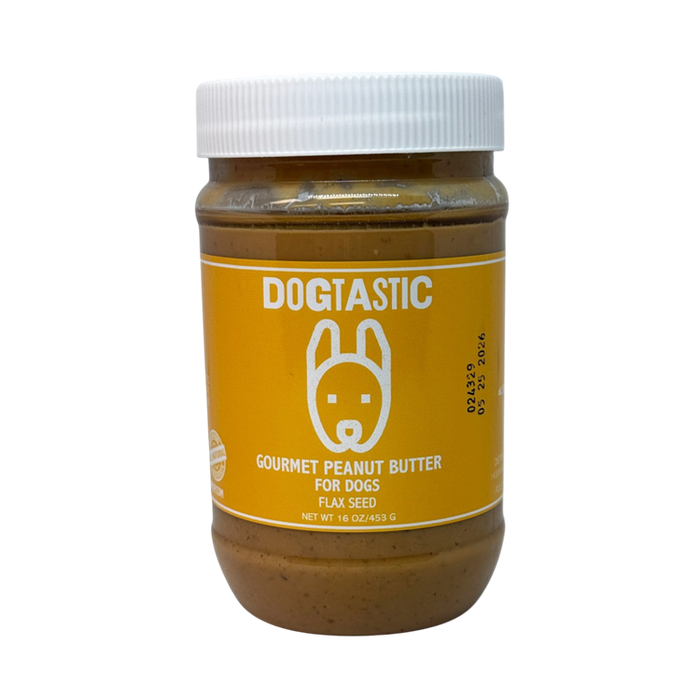 Dogtastic Gourmet Peanut Butter for Dogs - Flax Seed - 25% off