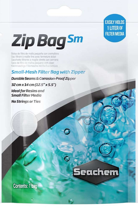 Seachem Laboratories Mesh Filter Bag with Zipper SM mesh White 12.5in X 5.5in - Image 2