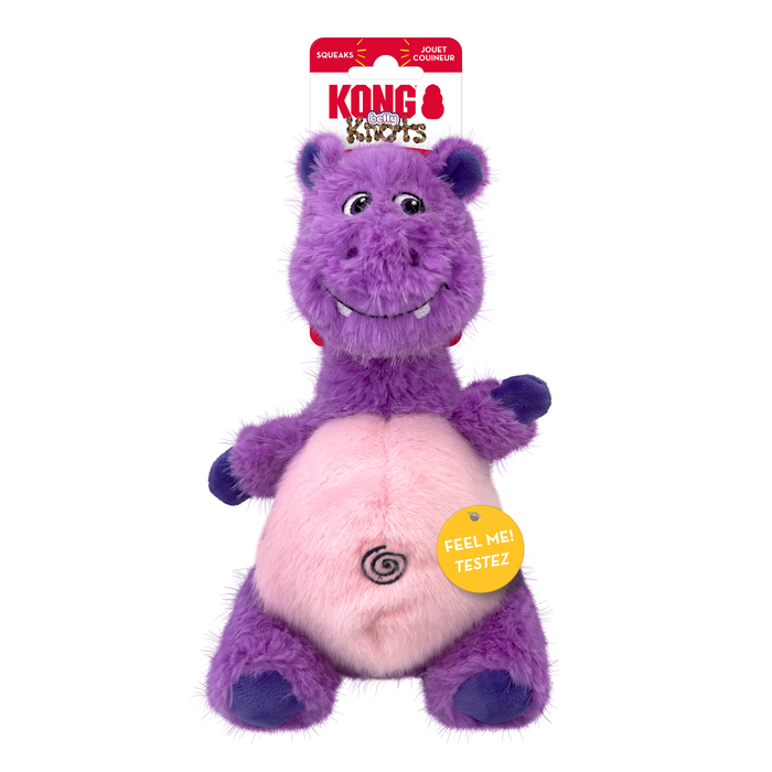KONG Knots Belly Dog Toy Hippo MD/LG - Image 2