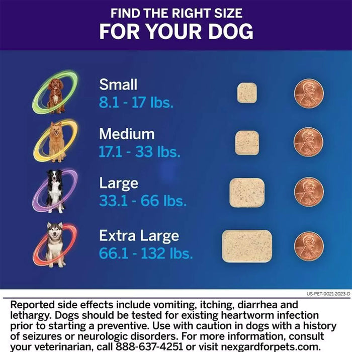 Rx Nexgard Plus, 66-132 lbs, 3pk