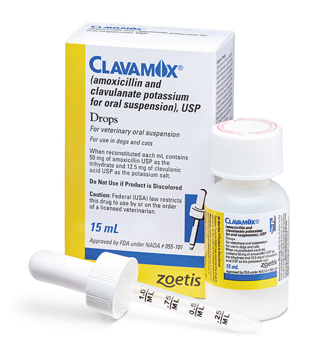 Rx Clavamox, Drops, 15 ml