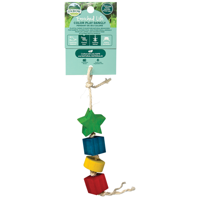 Oxbow Animal Health Enriched Life Color Play Dangly Small Animal Toy One Size - Image 2