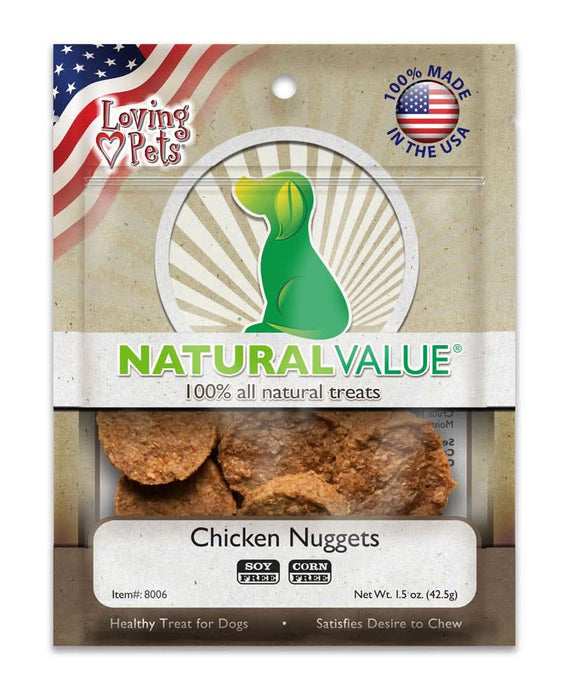 Loving Pets Natural Value Nuggets Dog Treats Chicken 1.5oz