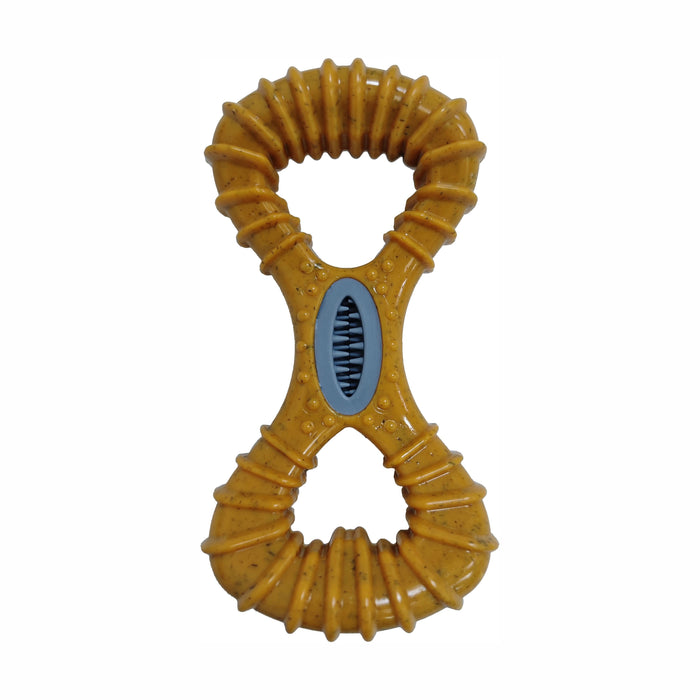 Bam-Bone Dental Dog Toy Bridge Peanut Butter 6in
