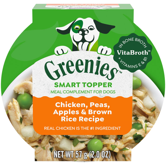 Greenies Smart Topper Meal Compliment for Dogs Chicken, Peas, Apples & Brown Rice 2oz