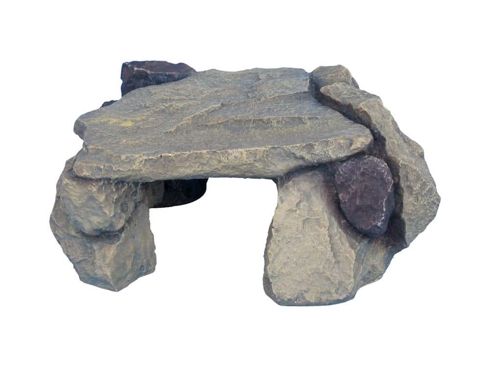 Weco Products Wecorama Galapagos Flagstone Ramp Black, Gray 9.4 in ...