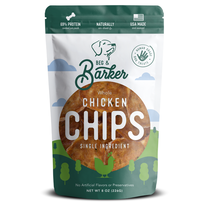 Beg & Barker Whole Chicken Chips Dog Treats 8oz