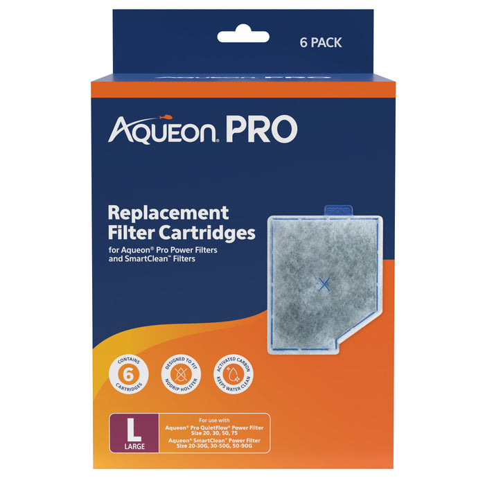 Aqueon Pro Replacement Filter Cartridges LG 6pk