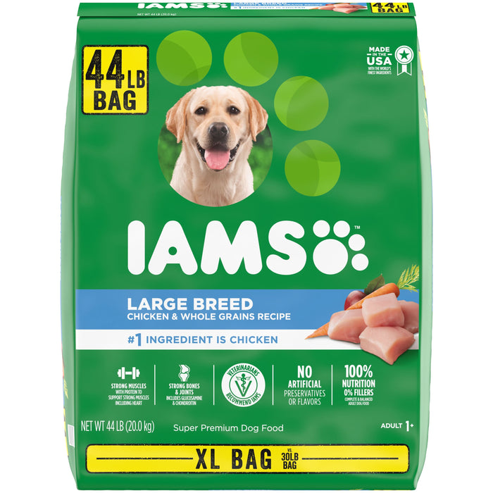 IAMS High Protein Large Breed Adult Dry Dog Food Real Chicken 44lb