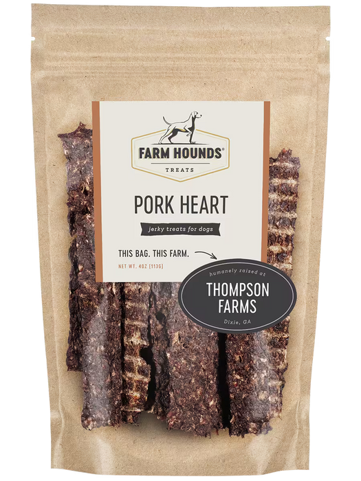 Farm Hounds Pork Heart Dog Treats - 4 oz