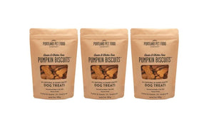 Portland Pet Food Grain and Gluten-Free Pumpkin Biscuits Dog Treats - 5oz (Pack of 3) - 869772000041