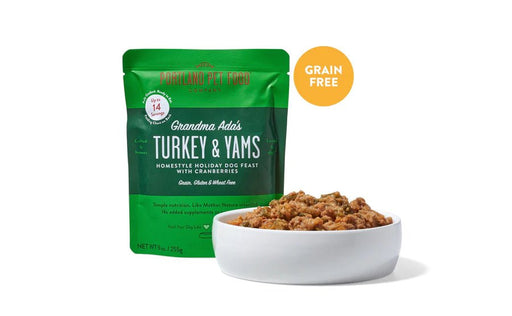 Portland Pet Food Grandma Ada's Turkey & Yams Human-Grade Dog Meal Pouch - 9oz - 869655000281