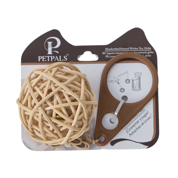 PetPals Wicker Cat Toy Ball