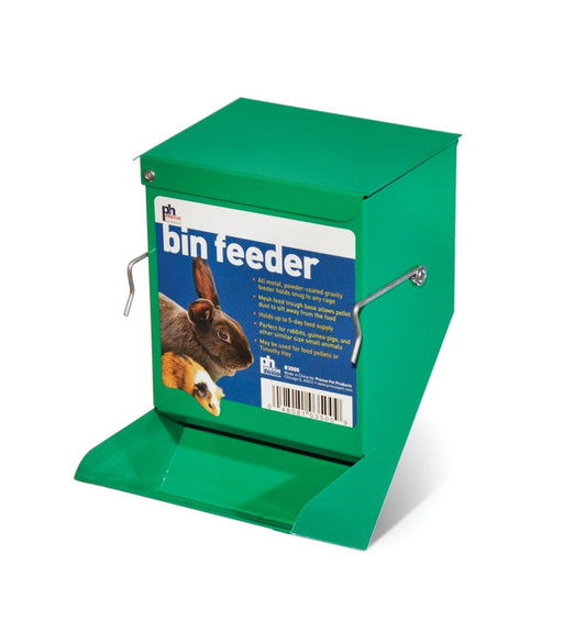 Prevue Pet Products Metal Bin Feeder - Green - 048081035009
