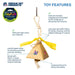 Prevue Pet Products Plucky Pyramid - Playfuls Forage and Engage Bird Toy - 048081602447