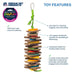 Prevue Pet Products Shredding Stack - Playfuls Physical and Mental Bird Toy - 048081602478